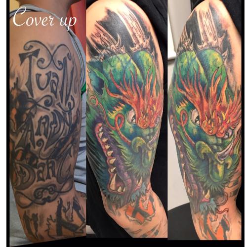 Dragon head cover up
